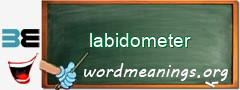 WordMeaning blackboard for labidometer
